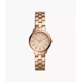 Fossil Outlet Women's Modern Sophisticate Three-Hand Rose Gold-Tone Stainless Steel Watch