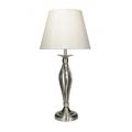dar lighting BYB4046 Bybliss Table Lamp Satin Chrome with Cream Shade