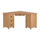 Carrabba Oak Corner Computer Desk - Medium Oak