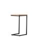 Trikala Oak Veneer Side Table - Black