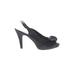Fioni Night Heels: Black Shoes - Women's Size 7