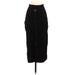 Zara Casual Midi Skirt Calf Length: Black Print Bottoms - Women's Size Small