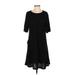 Suzanne Betro Casual Dress: Black Dresses - Women's Size Small