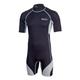 BECO Herren BEactive Neoprenshorty Naxos Schwimmanzug Wetsuit für Tauchen, Surfen, Schwimmen und Kajakfahren, schwarz-Silber, L