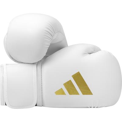 Boxhandschuhe ADIDAS PERFORMANCE "Speed 50" Gr. 10, gold (weiß, goldfarben), Boxhandschuhe, 10, Obermaterial: 100% Kunstleder Image