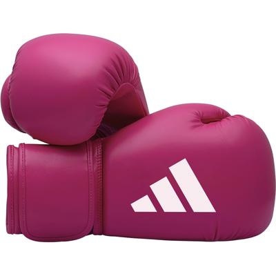 Boxhandschuhe ADIDAS PERFORMANCE "Speed 50" Gr. 12, lila (lila, weiß), Boxhandschuhe, 12, Obermaterial: 100% Kunstleder
