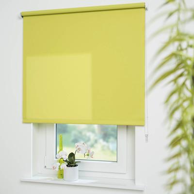 Seitenzugrollo LIEDECO "Uni" Gr. 4, grün (grün, bitte auswählen), B:242cm H:180cm, Kunststoff, Metall, Polyester, Rollos, Welle 36 mm stabiler Kettenzug Image