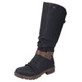 Winterstiefel RIEKER Gr. 38, Varioschaft, schwarz Damen Schuhe Winterstiefel