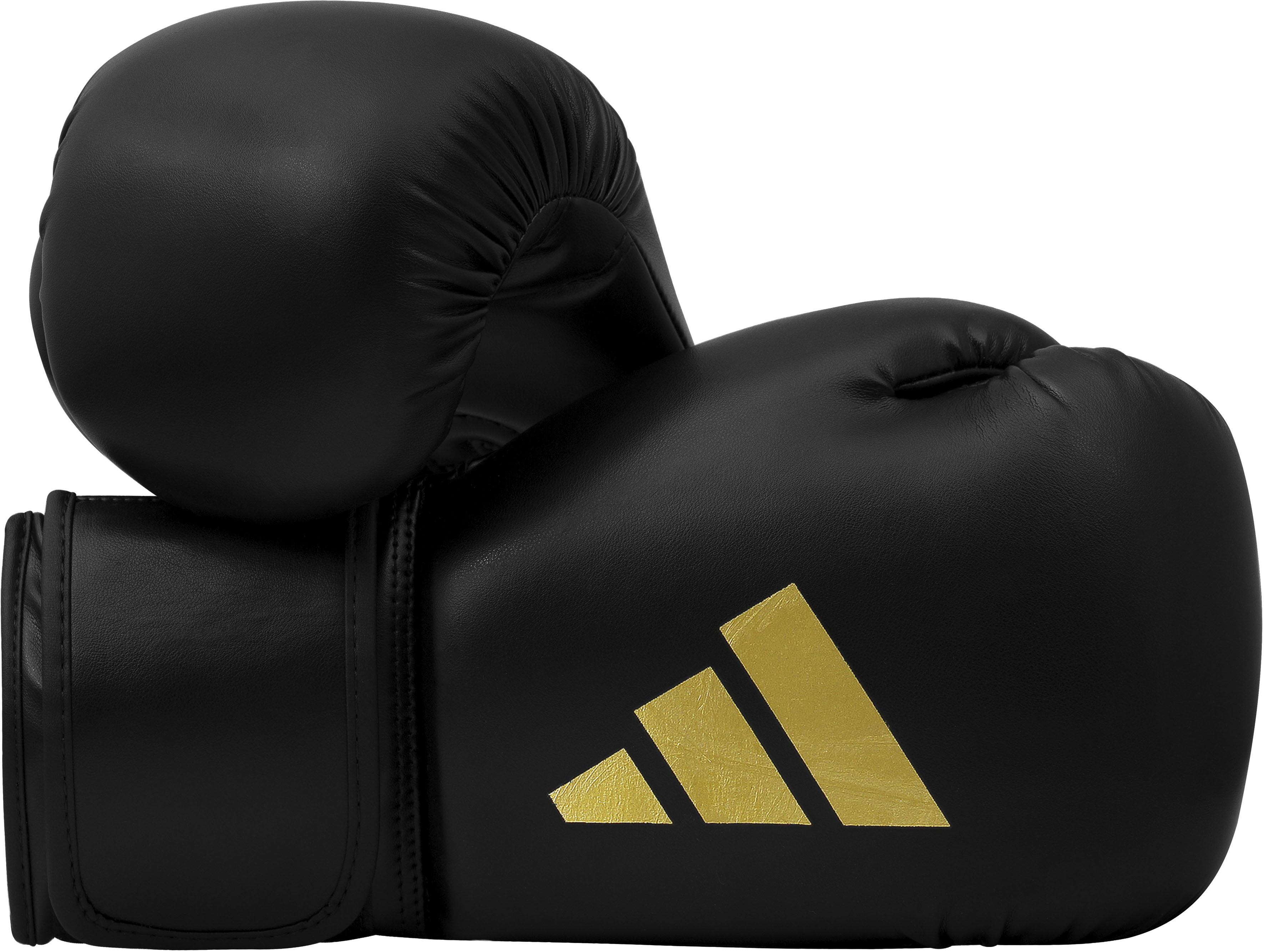 Boxhandschuhe ADIDAS PERFORMANCE "Speed 50" Gr. 14, gold (schwarz, goldfarben), Boxhandschuhe, Damen, 14, Obermaterial: 100% Kunstleder