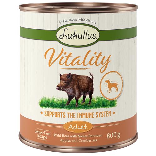 Sparpaket Lukullus Vitality 24 x 800 g - Unterstützung für das Immunsystem: Wildschwein...