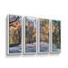 ArtWall Central Park by George Zucconi 4 Piece Print Set on Canvas Metal in White | 24" H x 32" W x 2" D | Wayfair 0zuc003d2432h