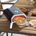 Costway Pizza Oven Steel in Black/Gray | 12 H x 16.5 W x 25 D in | Wayfair NP11115BK