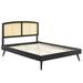 Modway Sierra Upholstered Bed Upholstered in Black | 51 H x 79.5 W x 79.5 D in | Wayfair 889654951186