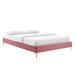 Modway Sutton Upholstered Bed Upholstered in Pink | 51 H x 79 W x 87 D in | Wayfair 889654993469