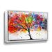 Wade Logan® 'Rainbow Tree II' by Jolina Anthony Graphic Art Print on Canvas Metal in White | 12" H x 18" W x 2" D | Wayfair