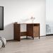 Meble Furniture Denver 47.2" W Rectangle Writing Desk w/ & Cabinet Wood in Brown | 29.9 H x 47.2 W x 19.7 D in | Wayfair DENVER-1D-DESK-WALNUT