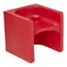 ECR4Kids Tri-Me 3-In-1 Cube Chair, Kids Furniture Plastic in Red | 15 H x 15 W x 15 D in | Wayfair ELR-14430-RD