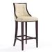 Red Barrel Studio® 31.5" Bar Stool Wood/Upholstered/Leather in Brown | 45 H x 19 W x 22.5 D in | Wayfair 736A8E74929A4C9888A3FCF1608D165B