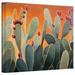 Ebern Designs Cactus Orange by Rick Kersten - Graphic Art Print Metal in Green/Orange | 24" H x 32" W x 2" D | Wayfair