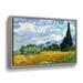 Lark Manor™ Miko 'Cypress' by Vincent Van Gogh - Print on Canvas in Blue/Yellow | 18" H x 24" W x 2" D | Wayfair A071EE26DB7342C7822ECEDB4F69BDA2