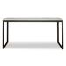 17 Stories Rackerby Ela 63" W Rectangle Writing Desk Plastic/Acrylic/Metal in Black/Gray | 29.63 H x 63 W x 24 D in | Wayfair