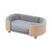 Tucker Murphy Pet™ Dilischad Solid Wood Dog Sofa in Gray | 9.84 H x 26.38 W x 16.14 D in | Wayfair 9F287D27C08A4030A749AFE10E65DEC3