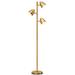 Latitude Run® Leliana 64.1" Tree Floor Lamp, Metal in Yellow | 64.1 H x 9.7 W x 9.7 D in | Wayfair 169BCF0F881845B38B684A6DC0EA3042