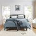 Lark Manor™ Amati Wingback Platform Bed Upholstered/Polyester in Gray | 42 H x 81.25 W x 82.5 D in | Wayfair 6167902BFEA640F9ADC3300BDC181E3D