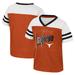 Girls Toddler Colosseum Texas Orange Longhorns Summer Foil V-Neck T-Shirt