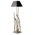 Lampadaire en bois gris