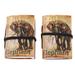 Novica Handmade Elephant Adventure Paper Mini-Journals (Pair)