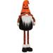 Halloween Pumpkin Standing Gnome - Orange/White - 23" high