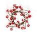 Joyful Red Jingle Bells with Snow Candle Ring