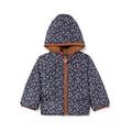 Noppies Baby Baby-Mädchen Girls Jacket Venice Reversible Allover Print Jacke, Black Iris-P554, 68