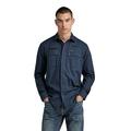 G-STAR RAW Herren Police Regular Shirt ls, Blau (salute D23562-4481-C742), L