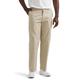 Lee Herren Total Freedom Stretch Relaxed Fit Flat Front Pant Lssige Hose, Sand, 33W / 30L