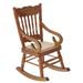 BESTONZON Wooden Dollhouse Chair Rocking Chair Miniature Rocking Chair Furniture