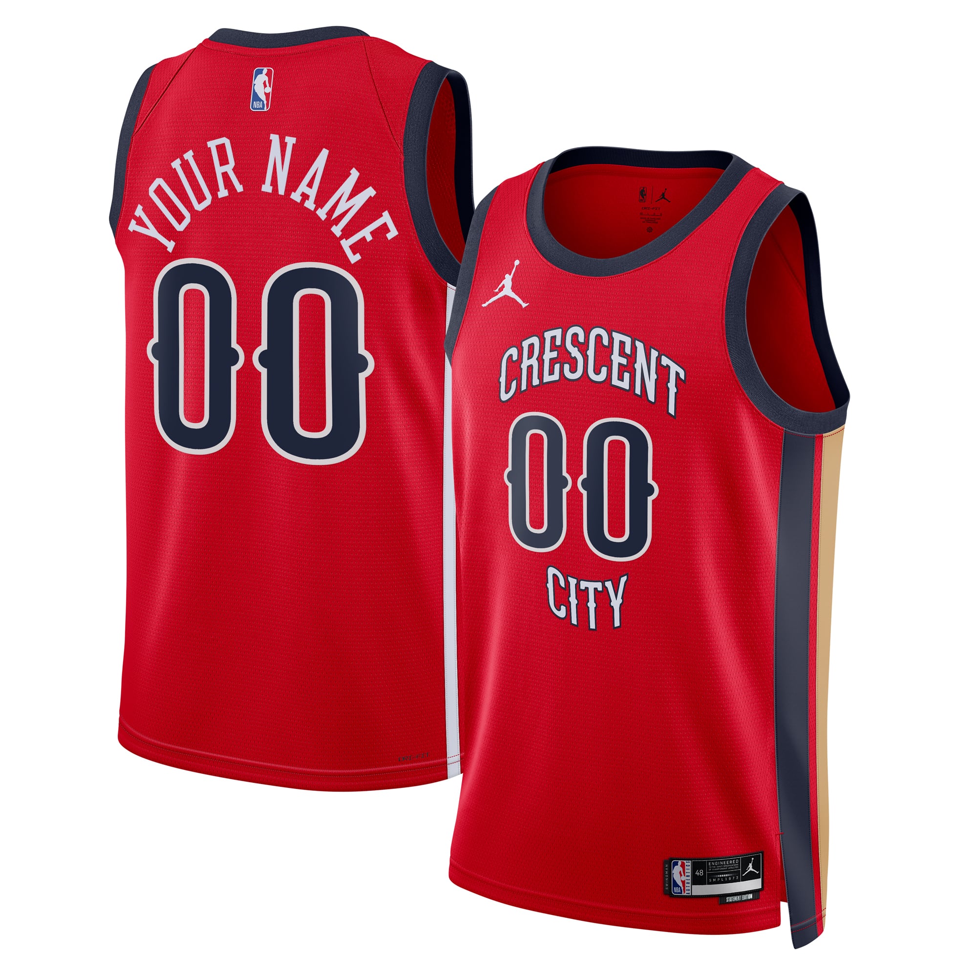 New Orleans Pelicans Jordan Statement Swingman Trikot – individuell – Unisex