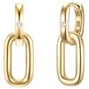 Lulu & Jane Diamant-Creolen Sterling Silber Diamant in Gold Damen