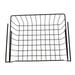 BESTONZON Stainless Steel Desktop Storage Rack Hanging Under Shelf Storage Iron Mesh Basket Cupboard Cabinet Door Organizer Rack Closet Holders Storage Basket (Small Size)