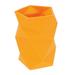 Silicone Pen Holder Creative Shape Brush Pot Pencil Container Desktop Stationery Organizer (Orange)