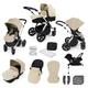 Ickle Bubba Stomp V3 All-in-One Travel System Bundle - Silver Chassis (Supplier Colour: Sand / Black)