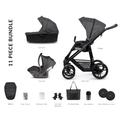 Venicci Genesis 3 in 1 Ultralite i-Size Travel System Bundle (Colour: Steel Grey)