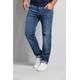 5-Pocket-Jeans BUGATTI Gr. 32, Länge 30, blau (mittelpureblau) Herren Jeans 5-Pocket-Jeans