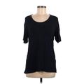 Brandy Melville Short Sleeve T-Shirt: Black Tops