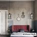 2 PCS Pendant Light Kitchen Dining Room Island Industrial Ceiling Lamp Fixture Without Bulb