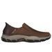 Skechers Men's Slip-ins RF: Respected - Elgin Slip-On Shoes | Size 7.5 Extra Wide | Brown | Textile/Leather