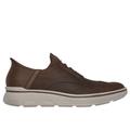 Skechers Men's Slip-ins Mark Nason: Casual Glide Cell Shoes | Size 9.0 | Brown | Leather/Synthetic/Textile