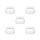 5 Set of Cute Ultrasonic Contact Lens Cleaner Container Lens Washer AAA Battery White, 85x60x65mm