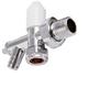 Securplumb - SU9710 Radiator Valve & Drain Off 10mm Chrome Plated